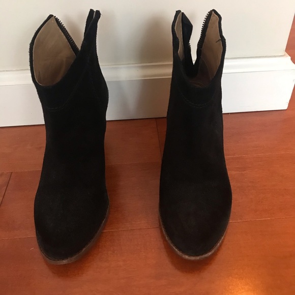 Black, suede bootie - Picture 3 of 5